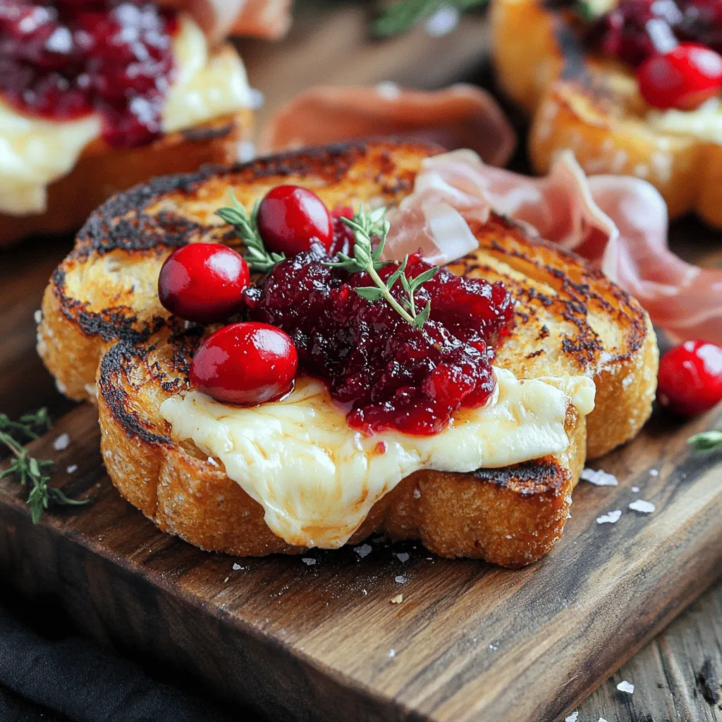 Cranberry, Brie, und Prosciutto Grilled Cheese Genuss