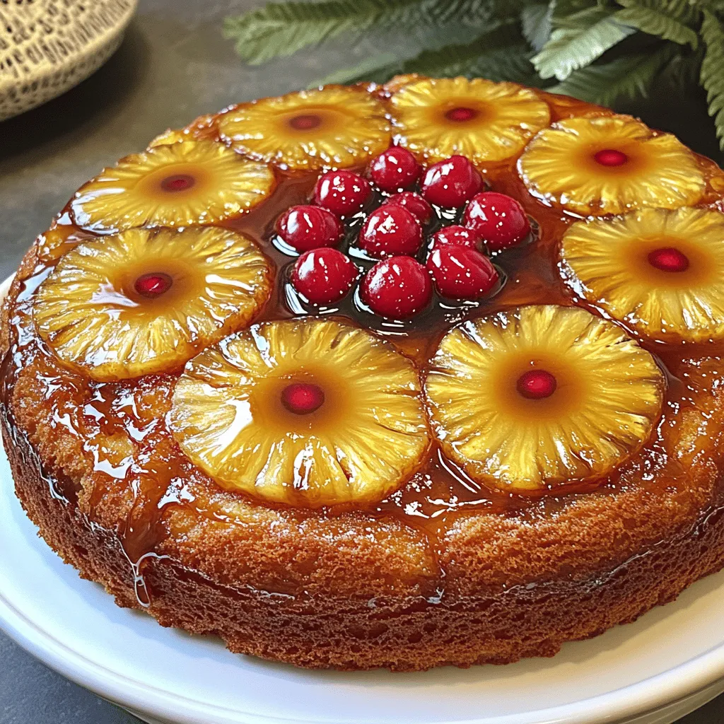 Classic Pineapple Upside-Down Cake Fruchtige Überraschung