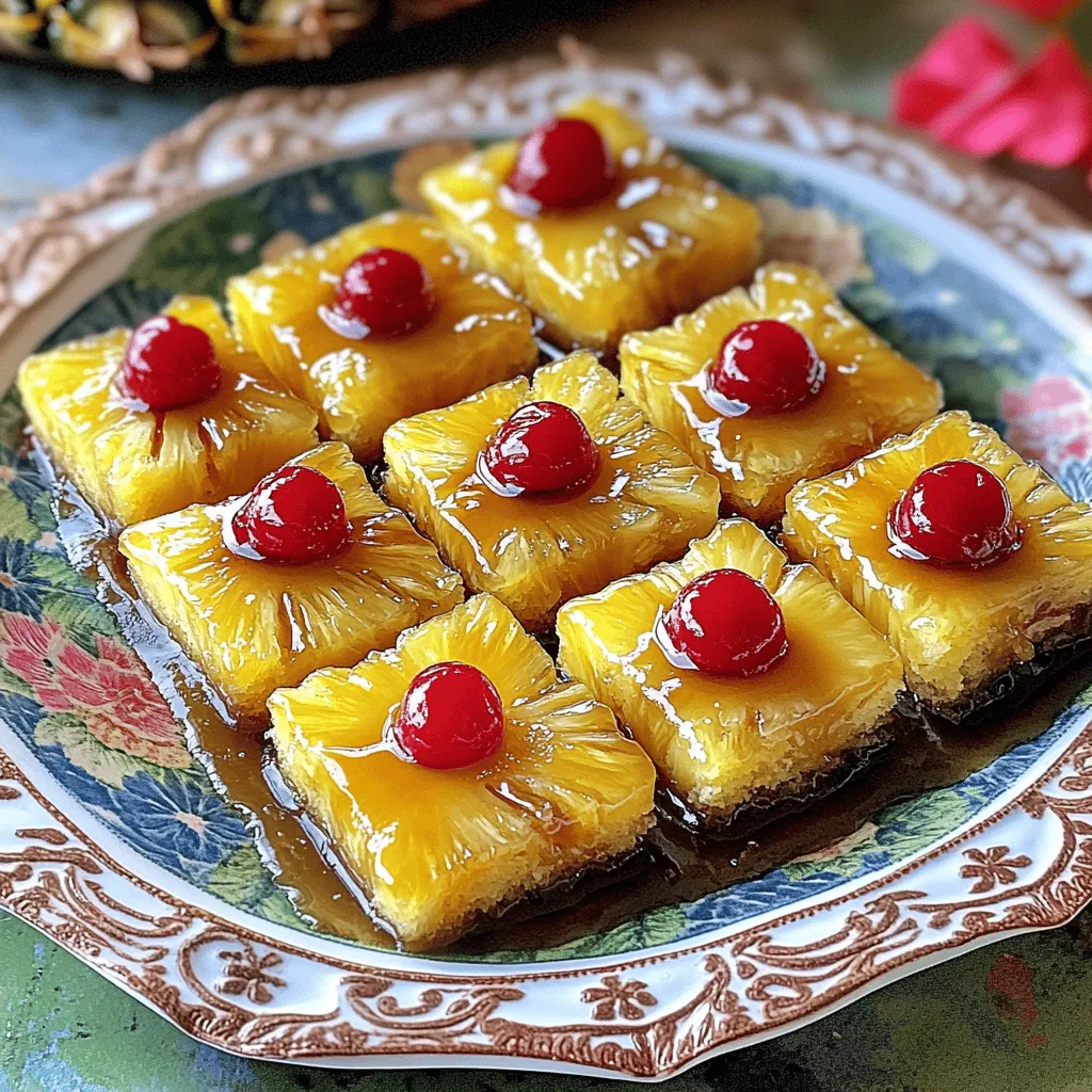 - 1 Tasse zerdrückte Ananas, abgetropft - 1/2 Tasse brauner Zucker - 1/4 Tasse ungesalzene Butter, geschmolzen