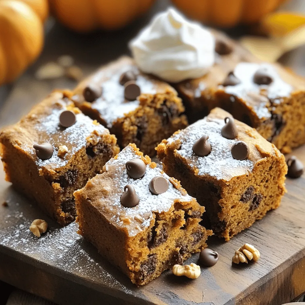 Schmackhafter Chocolate Chip Pumpkin Snack Cake