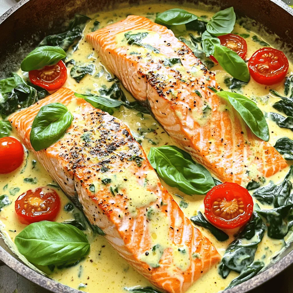 Cremiger Tuscan Lachs-Pfanne Einfache und Leckereien