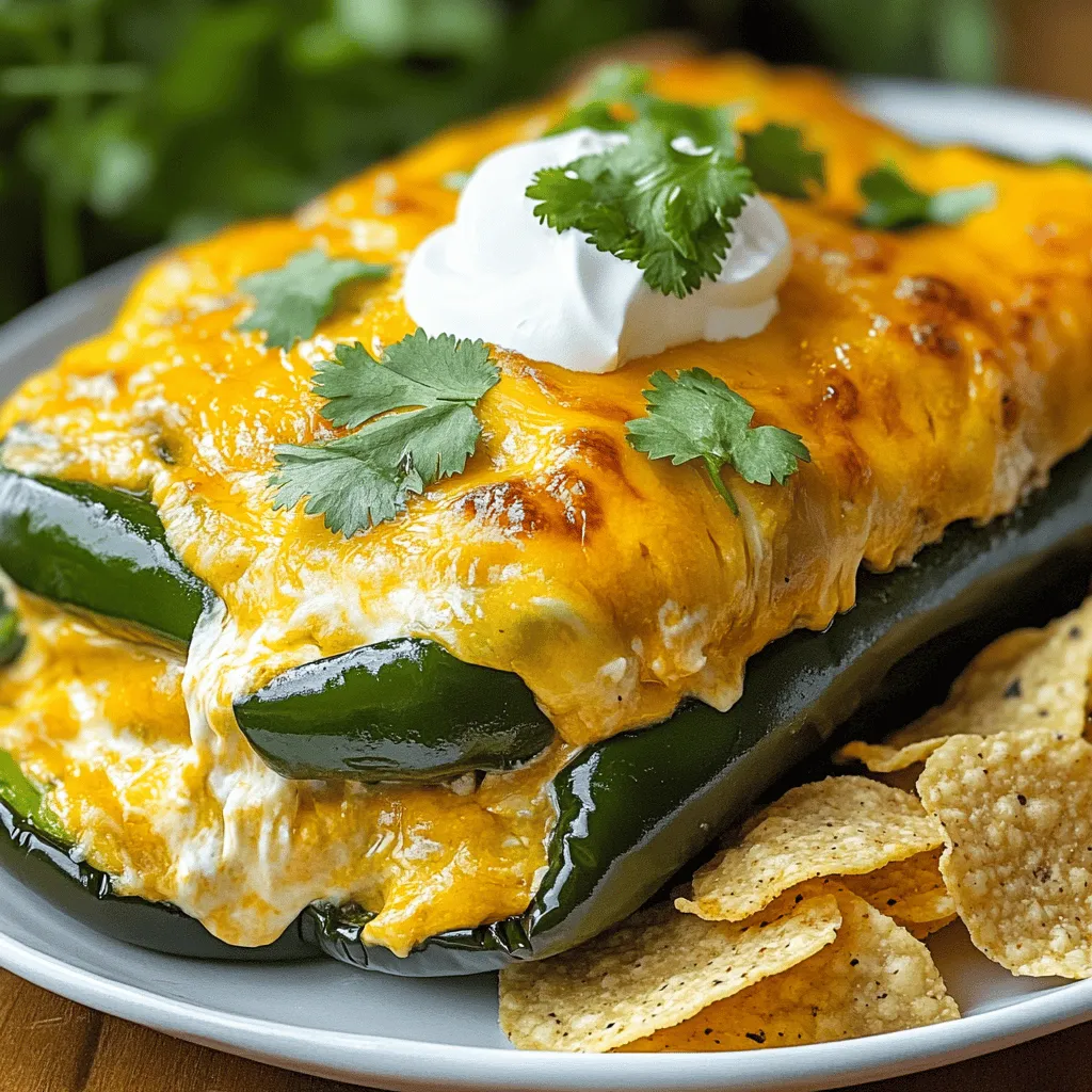Für einen leckeren Käse-Chili-Relleno-Auflauf brauchen Sie folgende Hauptzutaten:
