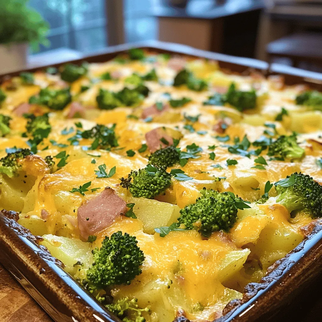 Für einen schmackhaften Bauern Auflauf brauchen Sie folgende Hauptzutaten: - 500g Kartoffeln, geschält und gewürfelt - 300g frischer Brokkoli, in Röschen - 200g Schinken, gewürfelt - 150g geriebener Käse (zum Beispiel Gouda oder Cheddar)