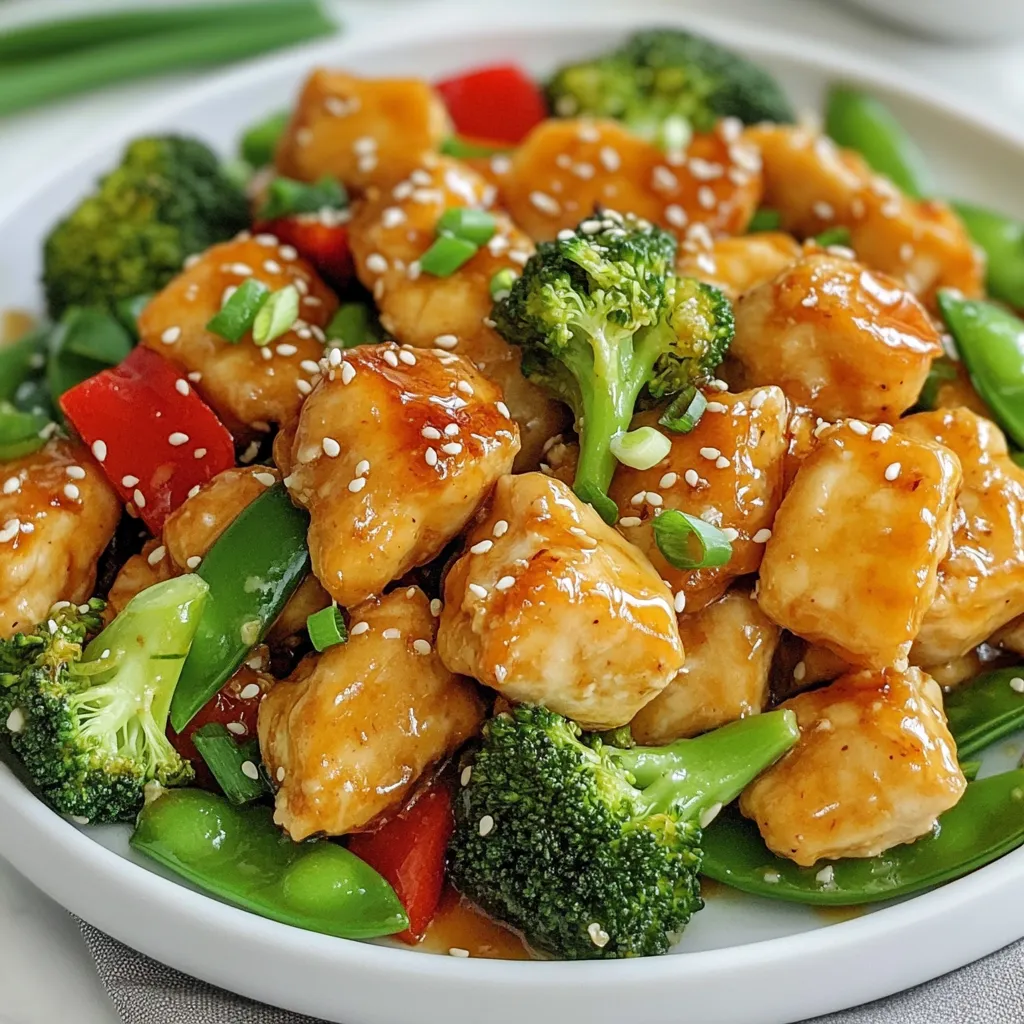 Honig Knoblauch Hähnchen und Gemüse Einfaches Rezept