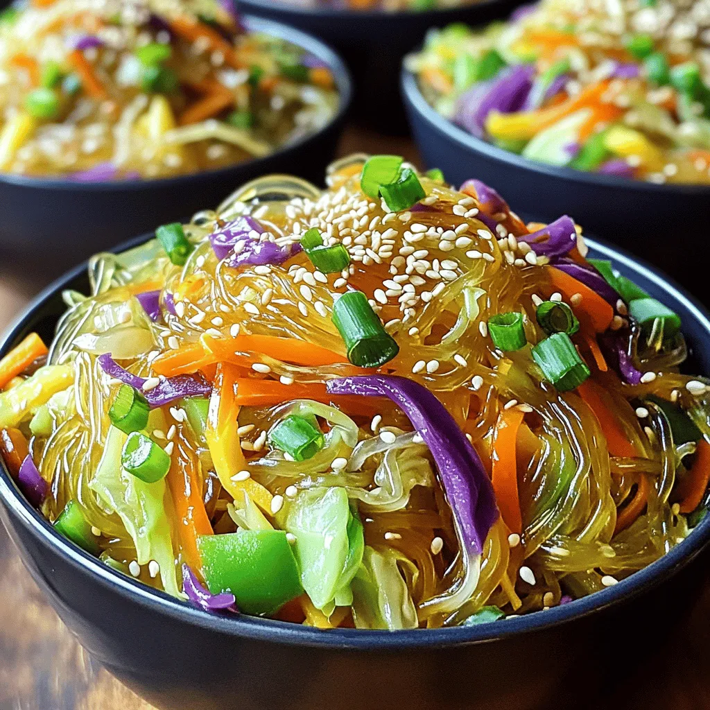 Kohl-Glasnudel-Pfanne gesund und einfach zubereiten