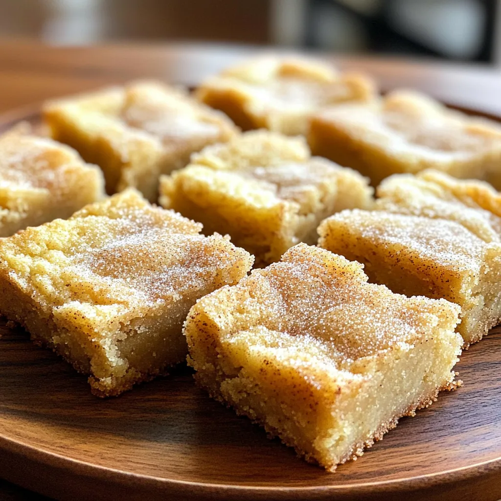 Braune Butter Snickerdoodle Blondies Genussmomente