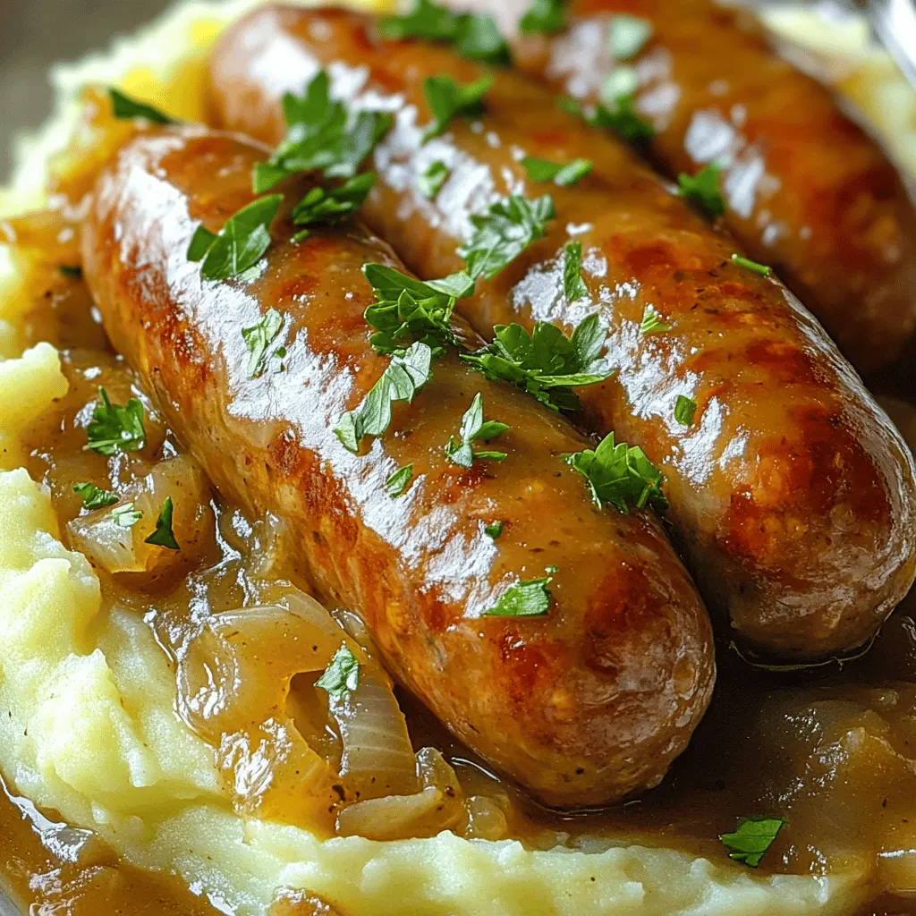Bangers and Mash Köstlich und Einfach Zubereiten