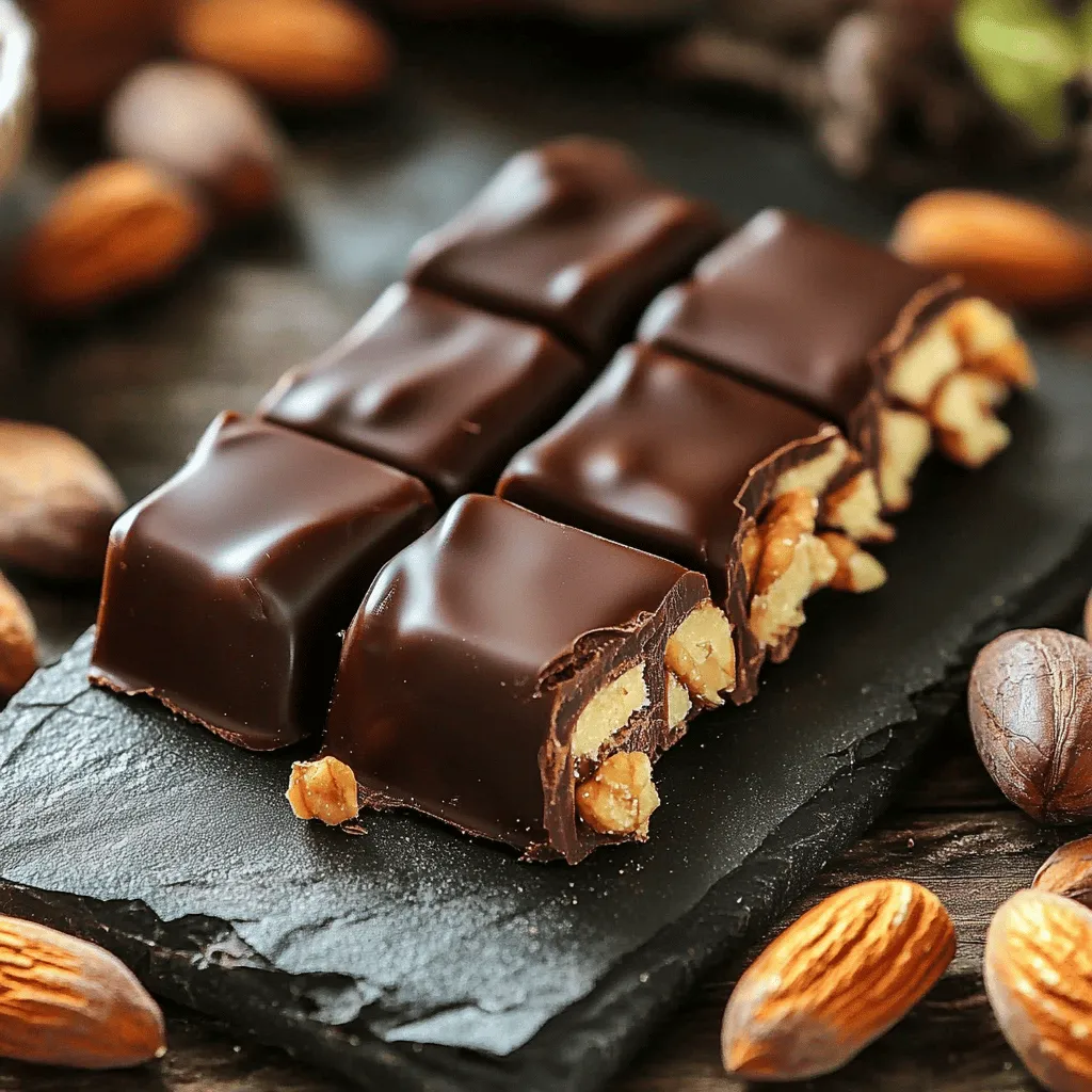 Gesunde Datteln Snickers für leckere Snacks