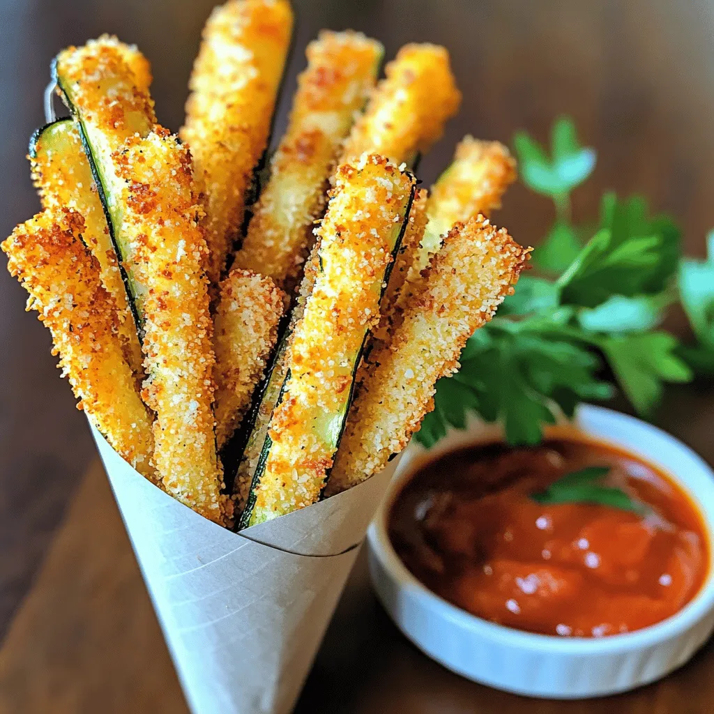 Air Fryer Parmesan Zucchini Fries Einfach und Lecker