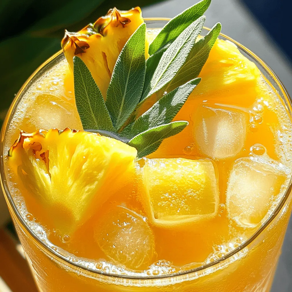 Pineapple Sage Lemonade Erfrischendes Sommergetränk