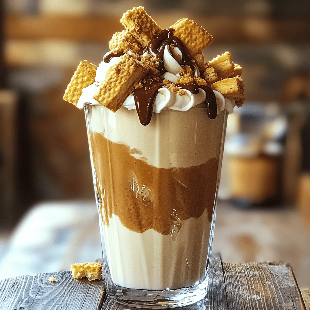 Cremiger Biscoff Cookie Butter Milchshake Genuss