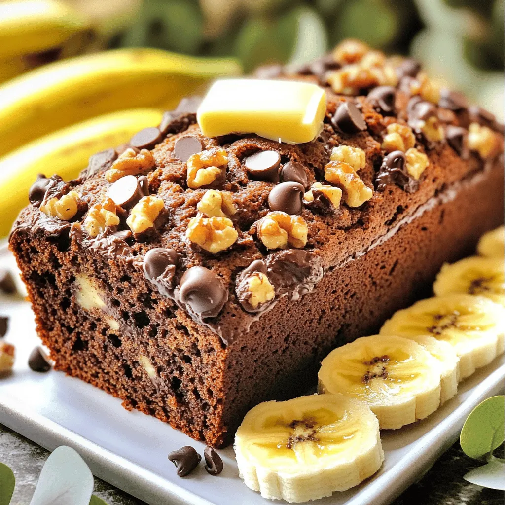 Schokoladen-Bananenbrot lecker und einfach backen