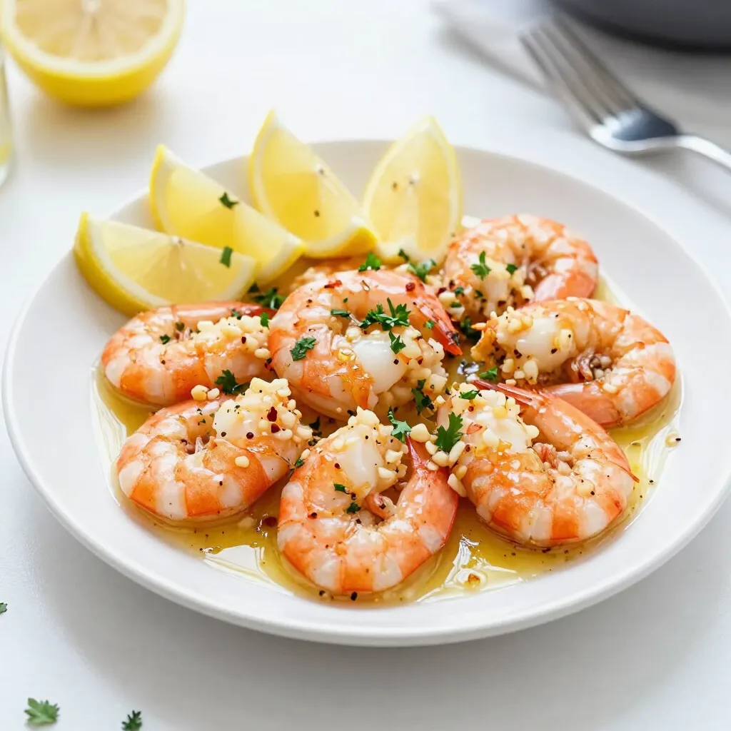 Minute Garlic Butter Shrimp Schnelles und leckeres Gericht