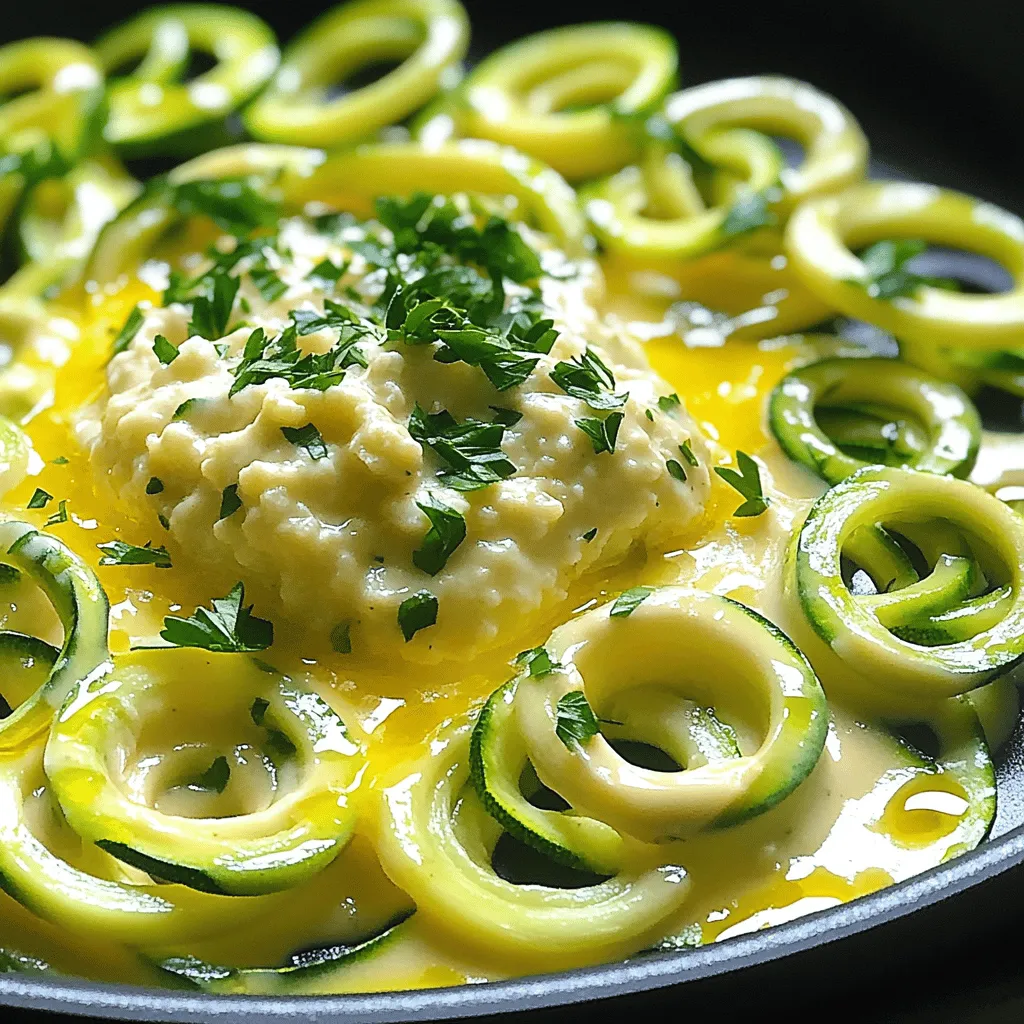 Zucchini Noodle Alfredo Genusserlebnis für jeden Tag