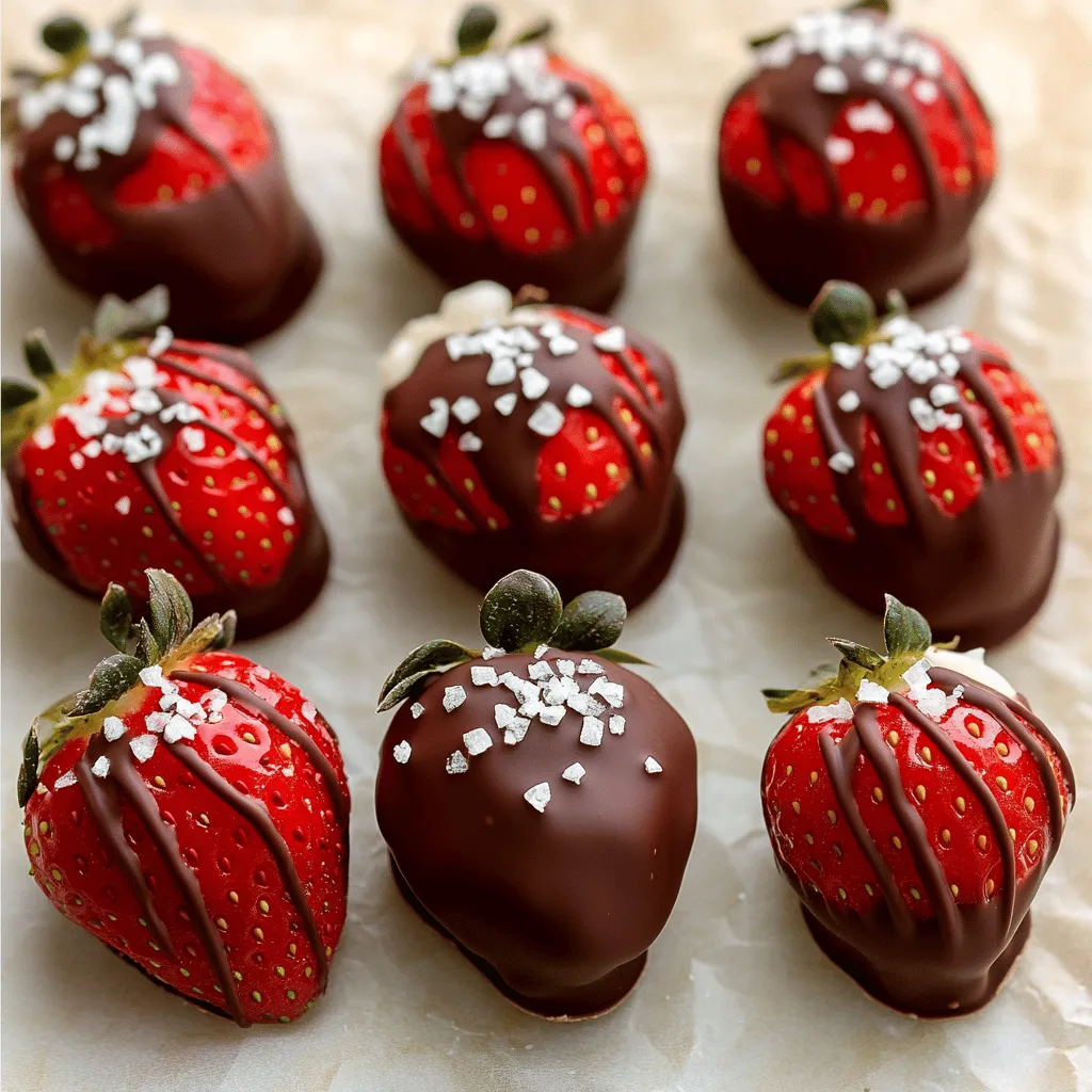 Schokoladenüberzogene Erdbeeren Einfaches Rezept