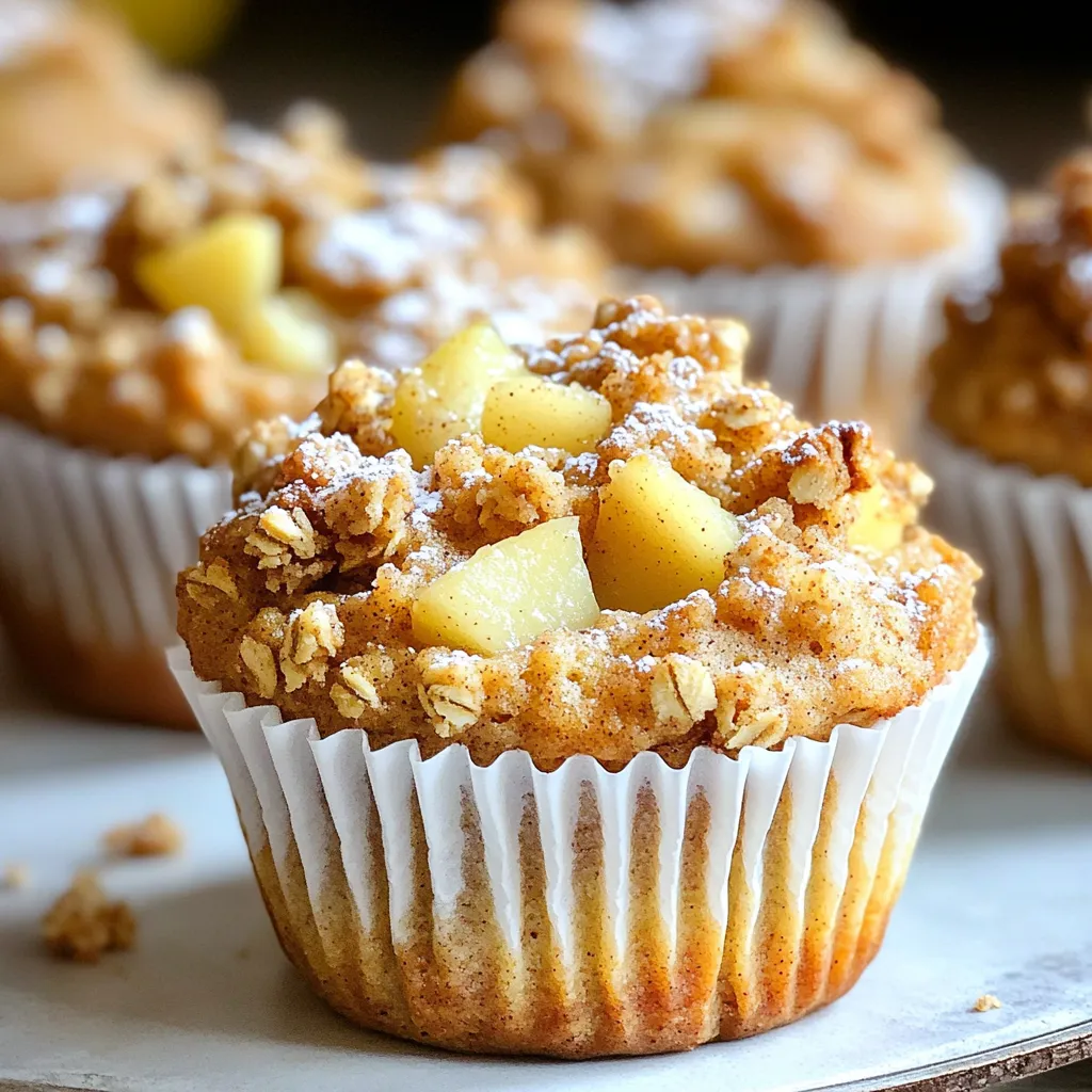 Bakery-Style Spiced Pear Crumble Muffins ganz köstlich