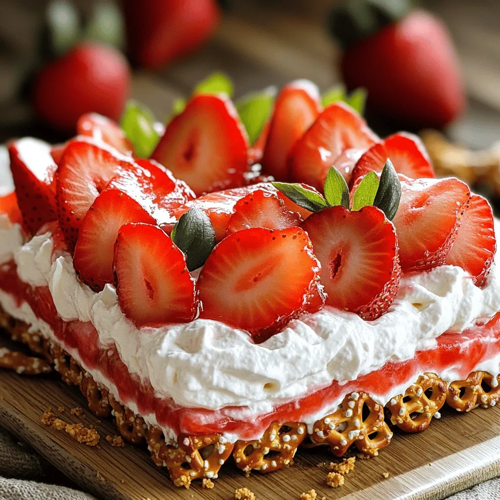 Strawberry Pretzel Salad Frisch und Lecker Genießen