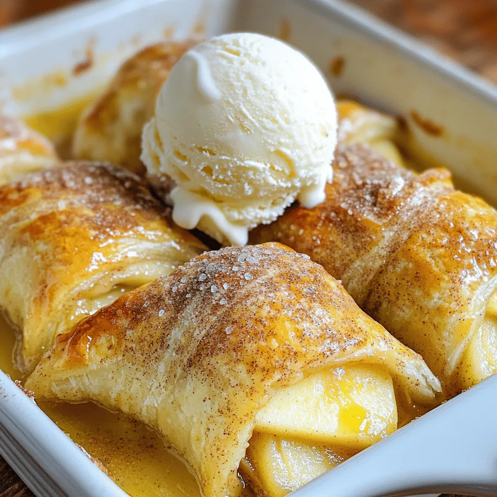 Crescent Roll Apfel-Dumplings Einfaches Rezept