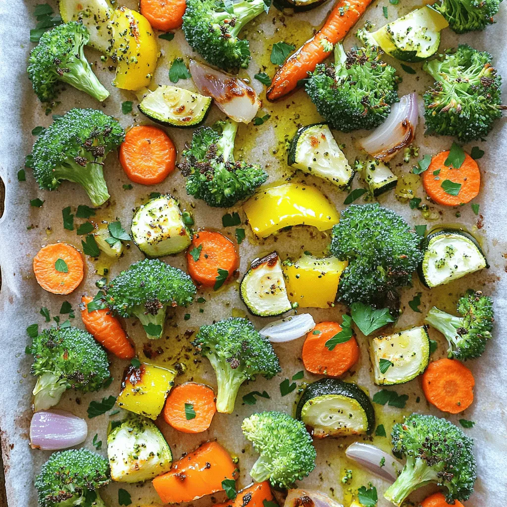 Knoblauch Kräuter Röstgemüse Einfaches und schmackhaftes Gericht