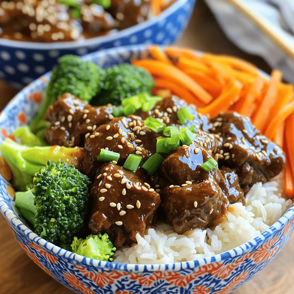 Slow Cooker Korean BBQ Beef Bowls Einfach und Lecker