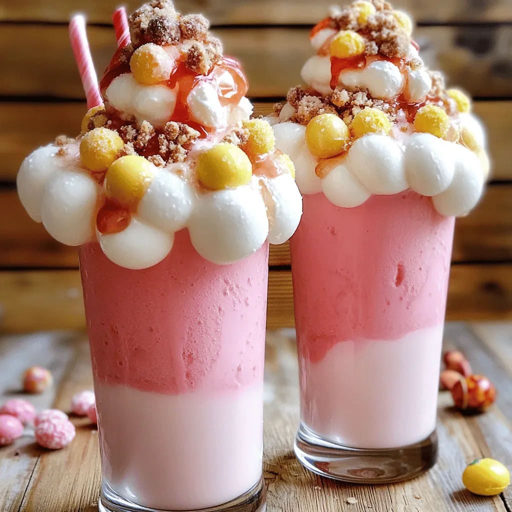 Zuckerwatte-Milchshake Köstliches Rezept Einfach Zubereiten