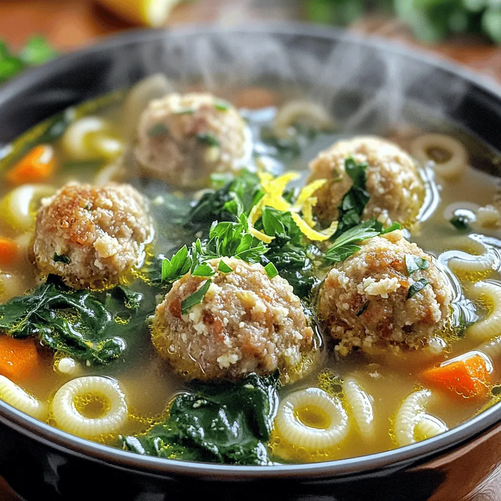 Italienische Hochzeitssuppe Herzhaft und Einfach Kochen