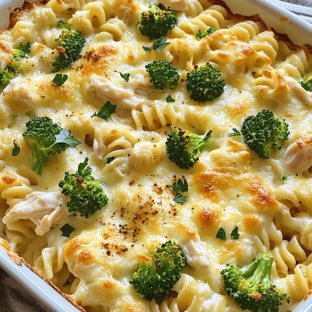 Einfache Chicken Alfredo Bake für jeden Anlass