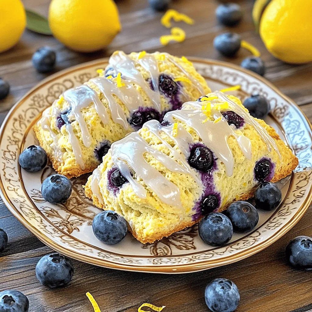 Leckere Blaubeer-Zitronen-Scones einfach backen