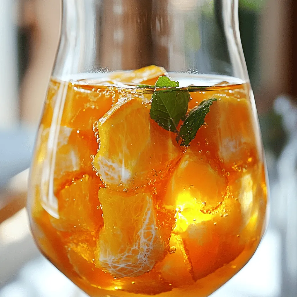 Einfaches Orangen-Zimt-Eistee-Rezept Frisch Genießen