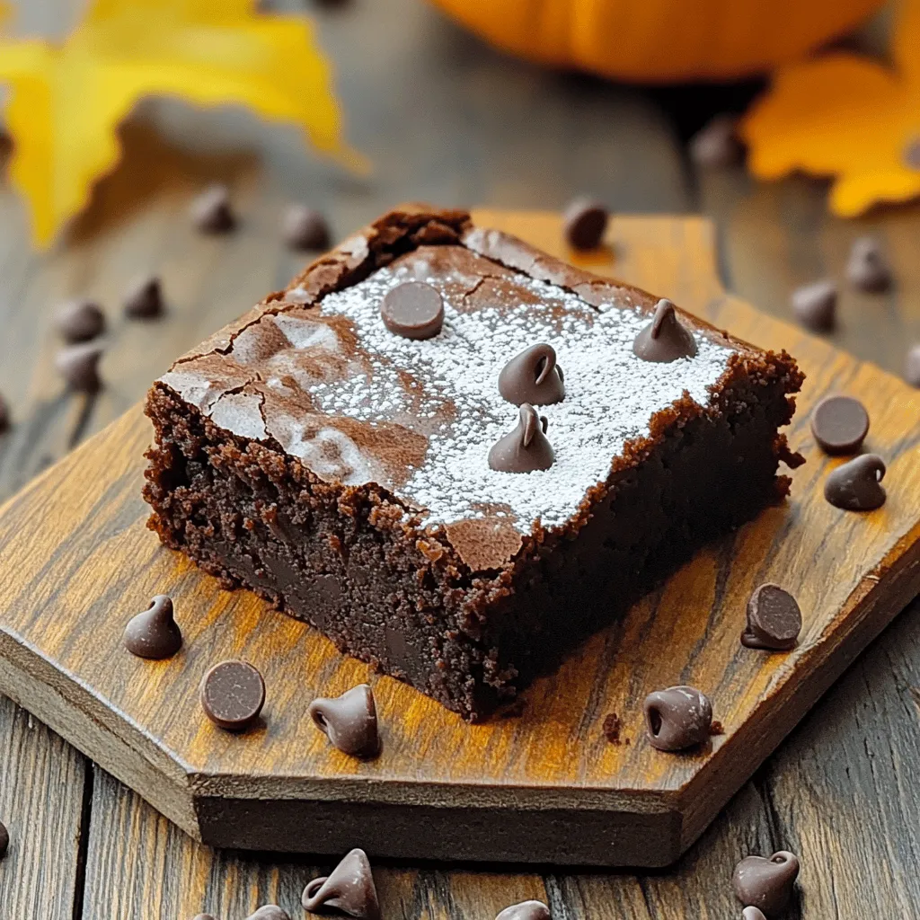 Ein-Schüssel Kürbisbrownies einfach und lecker genießen