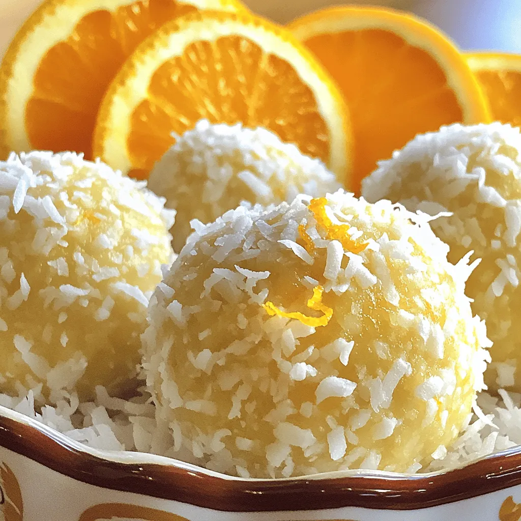 Orange Blossom Delight Balls Köstlicher Genuss