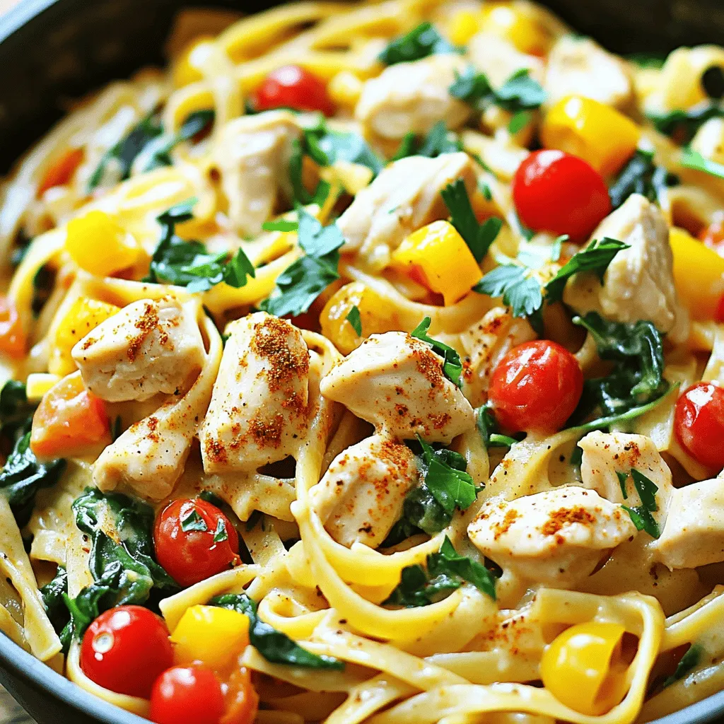 One-Pot Creamy Cajun Chicken Pasta Schritt für Schritt