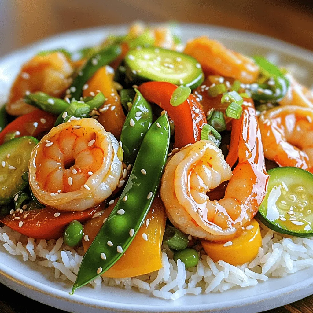 Minute Garlic Shrimp Stir-Fry Schnelle und einfache Zubereitung