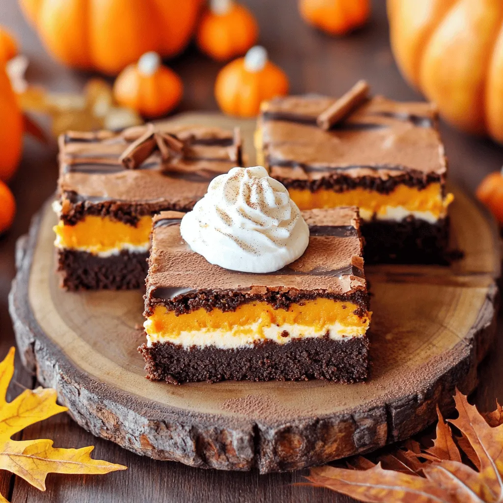 Kürbis-Frischkäse-Brownies Einfache und leckere Rezeptidee