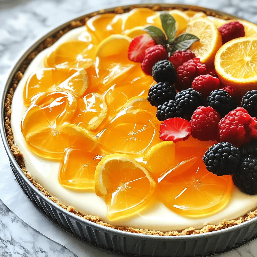 No-Bake Greek Yogurt Jello Cheesecake Lecker und Schnell