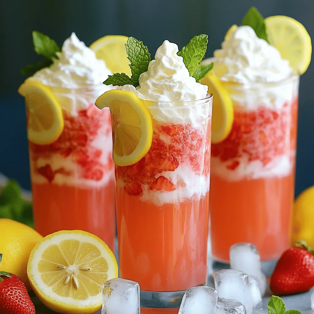 Die Hauptzutaten für whipped pink lemonade sind einfach und frisch. Für das Rezept benötigen Sie: