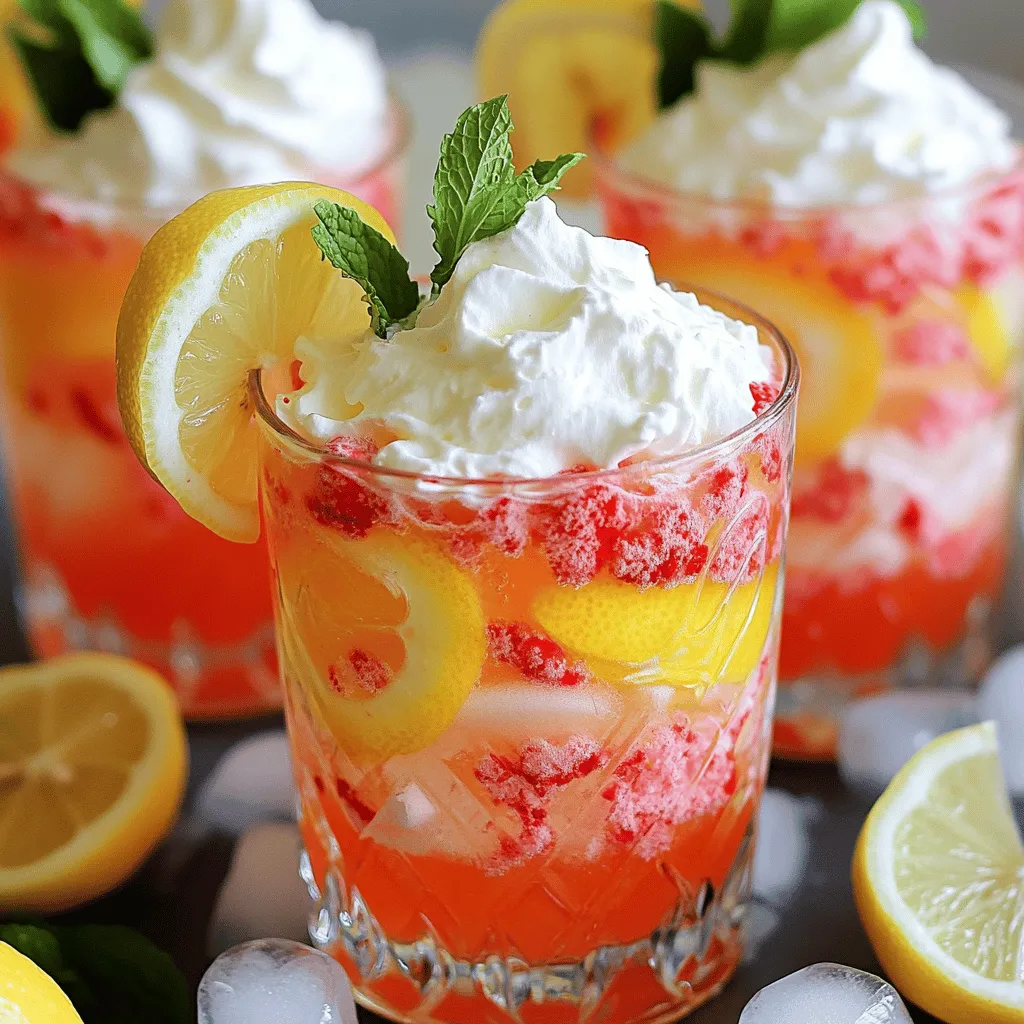 Whipped Pink Lemonade Einfache Sommererfrischung