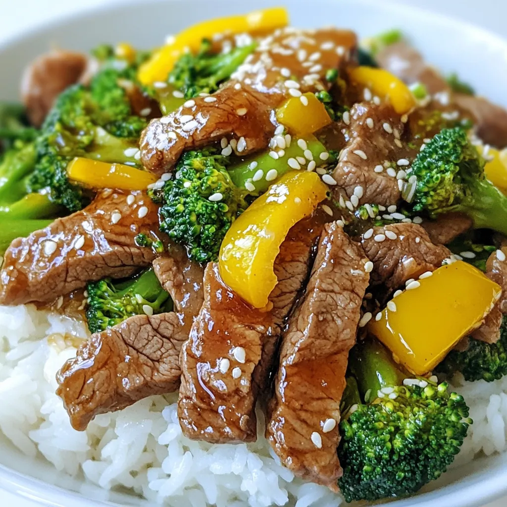 Honig Knoblauch Rindfleisch und Brokkoli Lecker Rezept