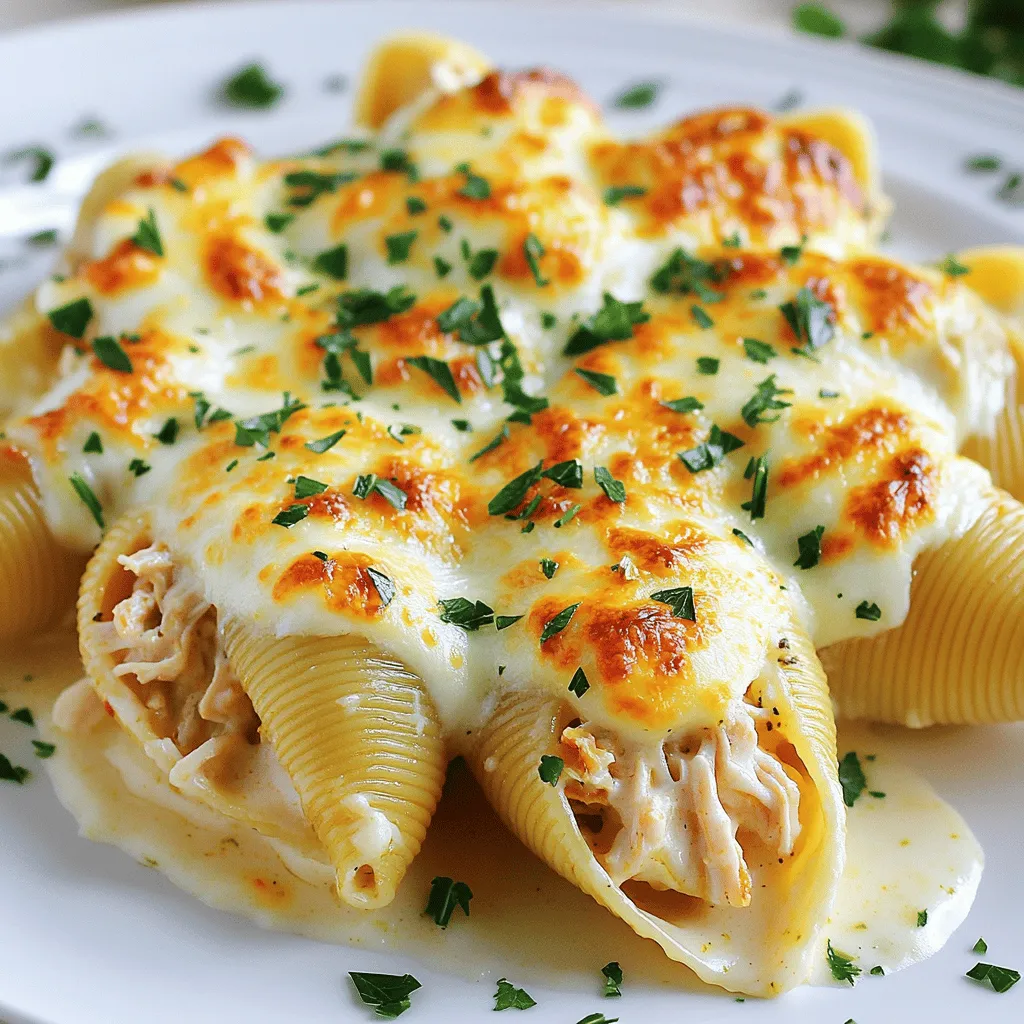 Cajun Chicken Alfredo Stuffed Shells Einfach und Lecker