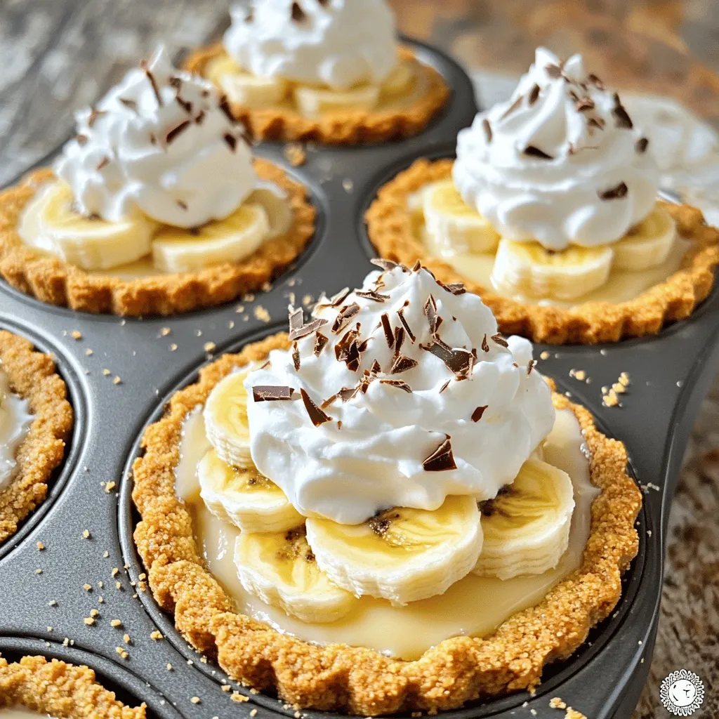 No Bake Mini Banana Cream Pies Einfaches Dessert Rezept