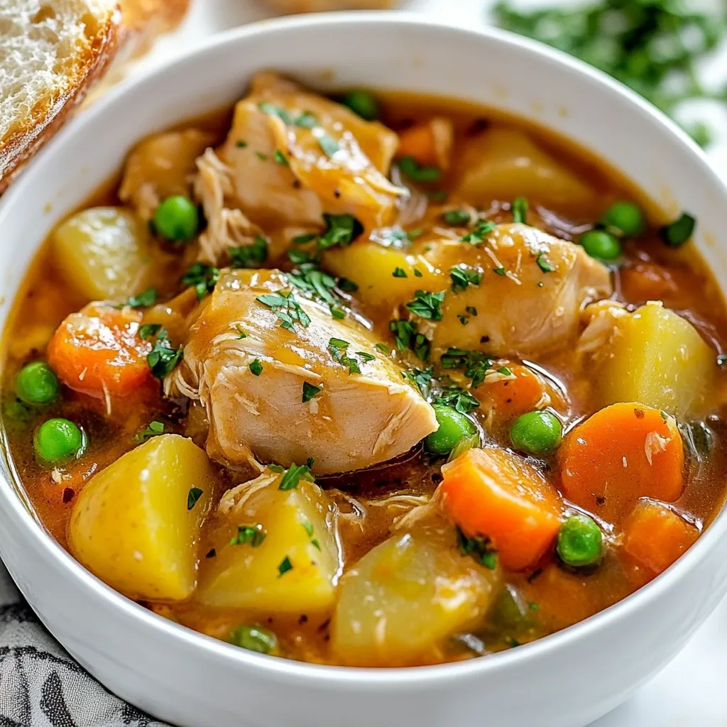 Schnelles Slow Cooker Chicken Stew Herzhaft und einfabelhaft