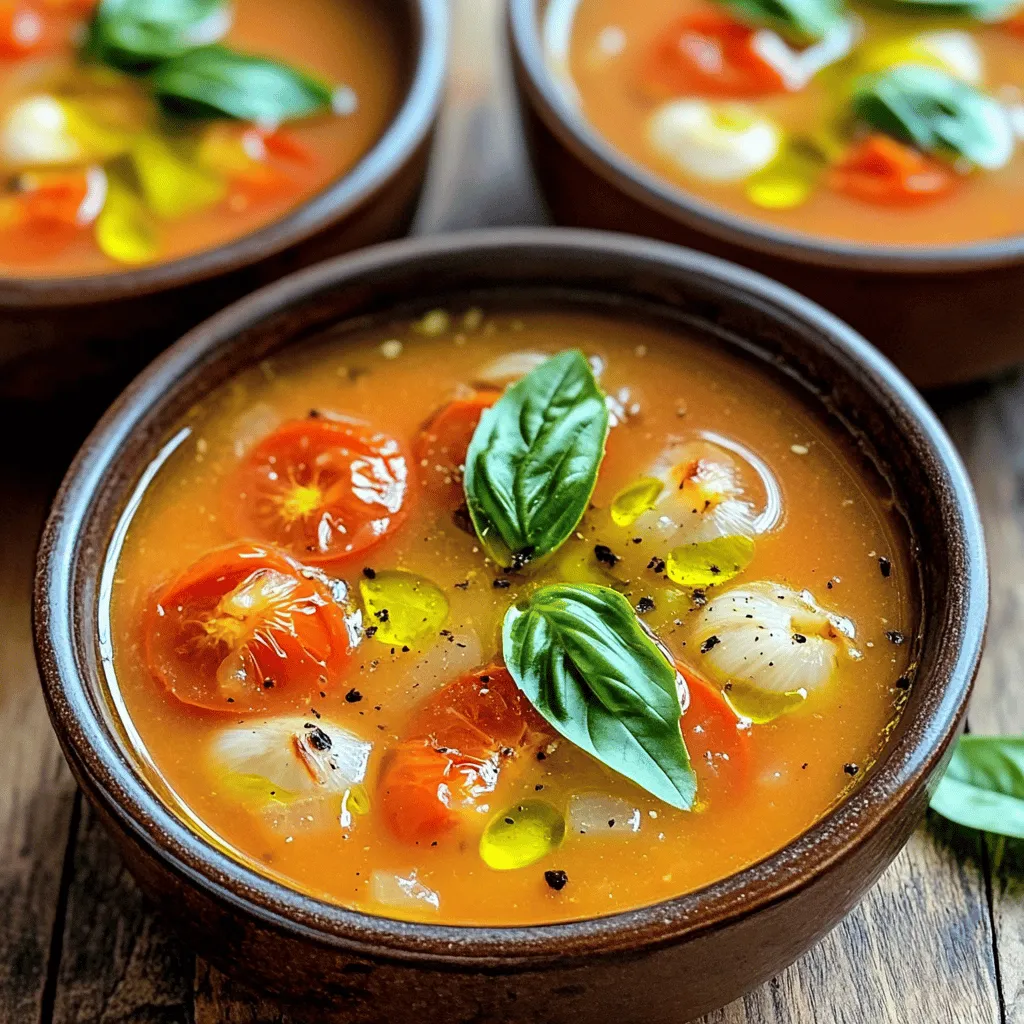 Roasted Tomato Basil Soup Einfaches und leckeres Rezept