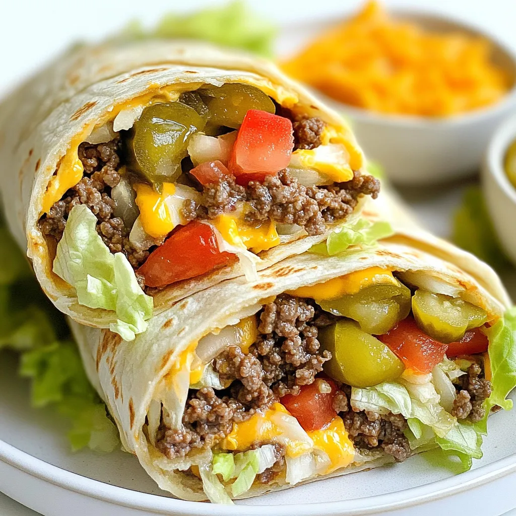 Einfache Big Mac Wraps Leckeres und schnelles Rezept