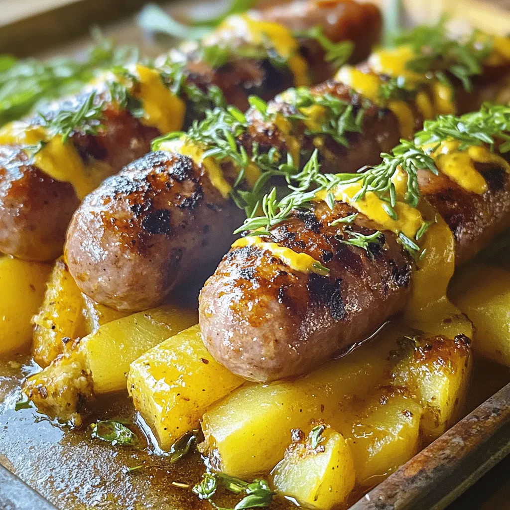 Bangers and Mash mit Zwiebelsoße Kulinarischer Genuss