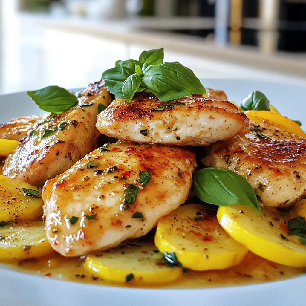 Hähnchen mit Zucchini und Kürbis Gesund und Einfach