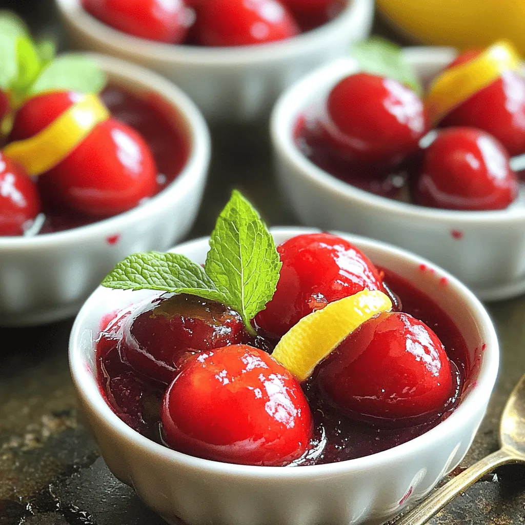 - 500 g frische oder gefrorene Kirschen - 100 g Zucker - 1/2 Zitrone (Saft und Schale) - 1 Teelöffel Vanilleextrakt - 1/2 Teelöffel Zimt (optional) - 200 ml Wasser - 1 Teelöffel Maisstärke (optional)