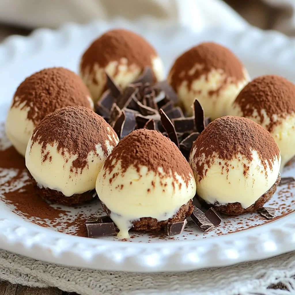 Tiramisu Trüffel lecker und einfach zubereiten