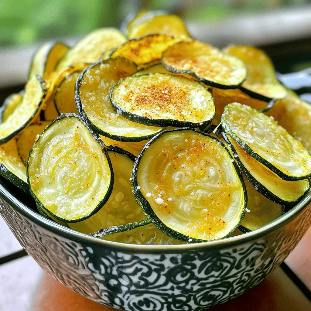 Oven-Baked Zucchini Chips Knusprig und Lecker