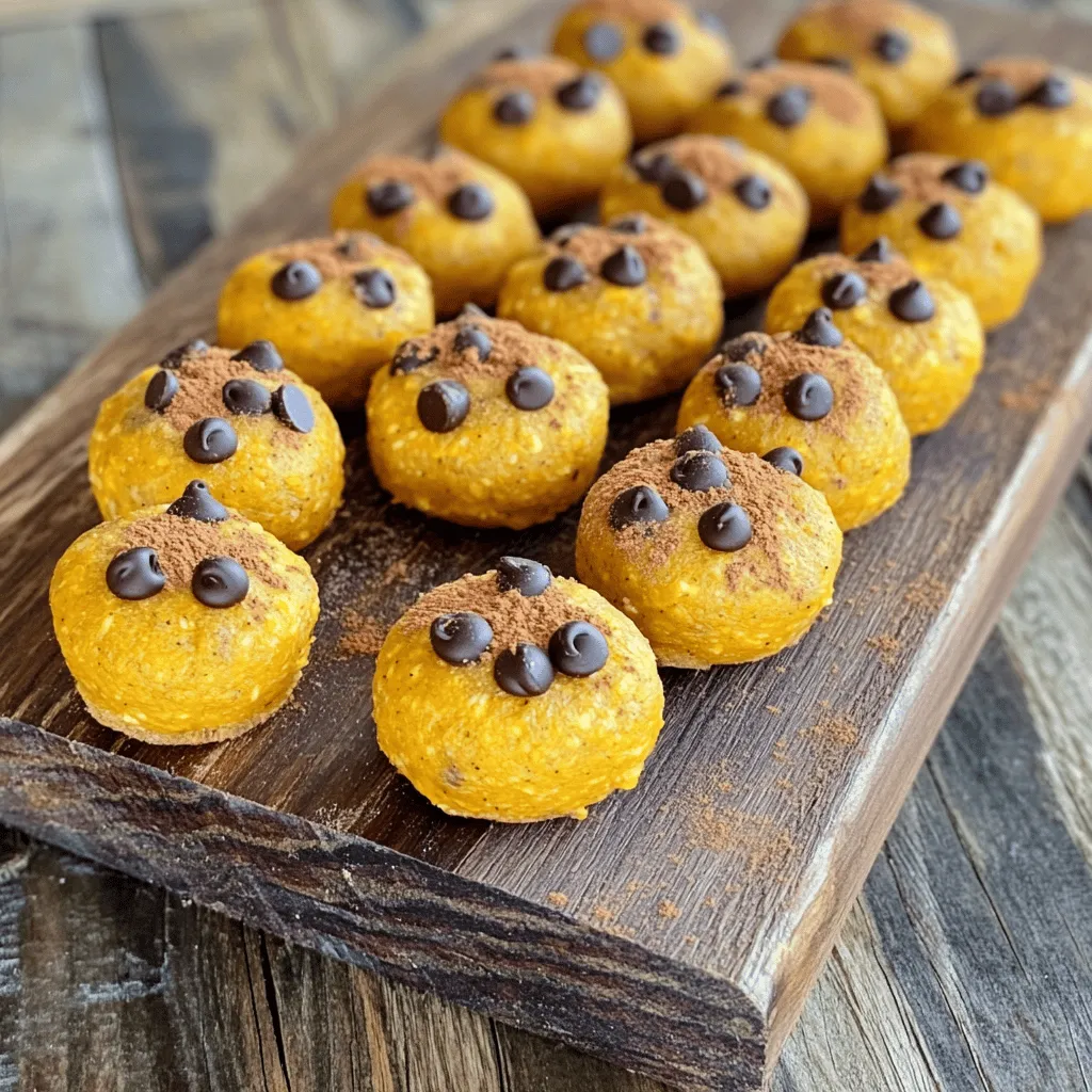No-Bake Pumpkin Energy Bites with Chocolate Chips lecker
