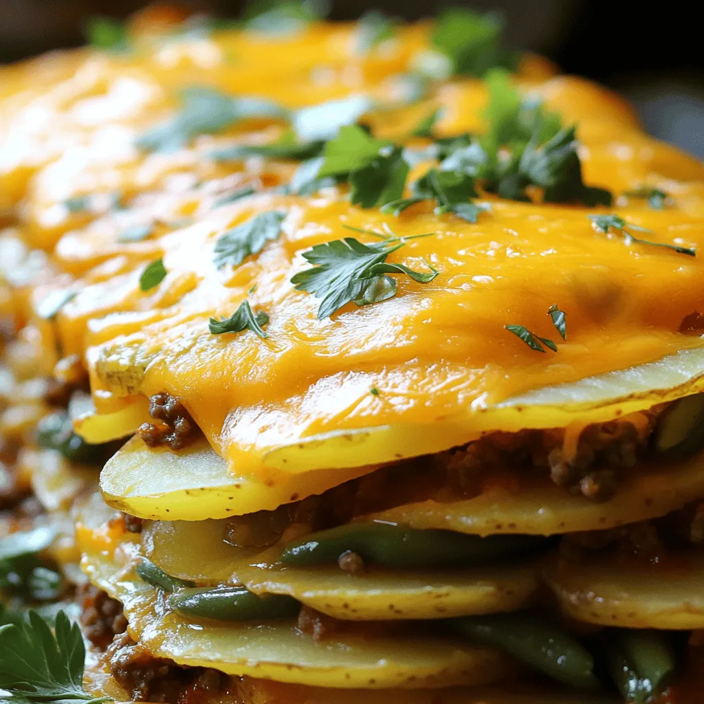 Cheesy Beef Potato Casserole Lecker und Einfach Zubereiten